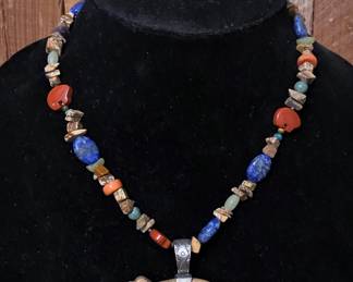 Southwestern necklace by Carolyn Pollack of Relios Studios .......To register and to place bids simply go to www.capitolsalesservices.hibid.com 