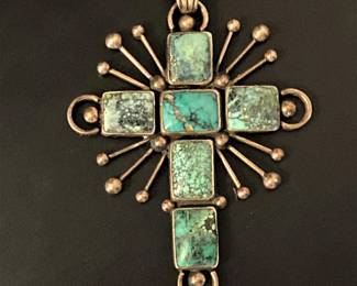 Jimenez Frederico Sterling & Turquoise Cross