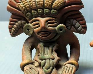 Ceramic Tribal Figures, Qty 6