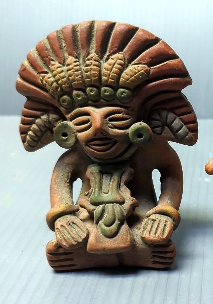 Ceramic Tribal Figures, Qty 6