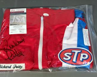 Richard Petty STP-Dodge Champion Autographed Signed Jacket, Authenticated By JSA, Certification #WA720030