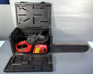 Craftsman 18" 40cc Chainsaw, Model 358.351810, Has Compression, Hard Sided Carry Case
