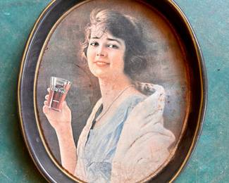 Vintage Coca-Cola tin tray.