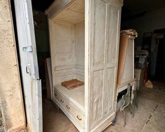 Multi-purpose cabinet: mudroom bench, armoire or TV cabinet.