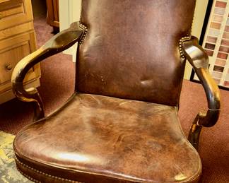 Leather executive chair.