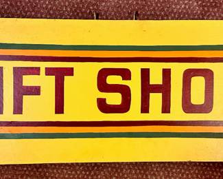 Gift shop sign.