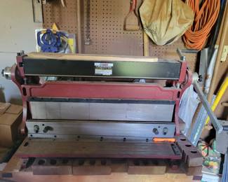 Central Machinery press brake and slip roll 