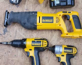 DeWalt battery operated hand tools.