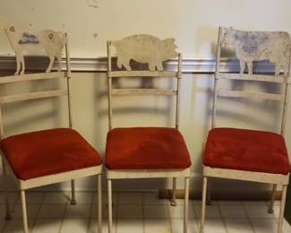 Metal kitchen chairs 