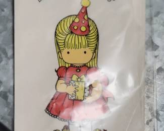 Vintage Anglund birthday treat bags 