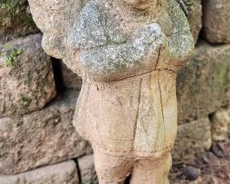 Concrete garden statue 