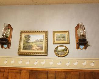Paintings and Oil Lamps
