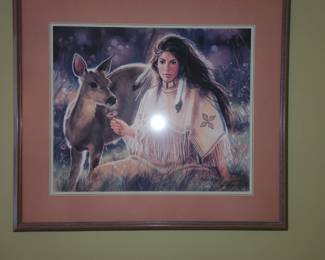 Signed print by Maya