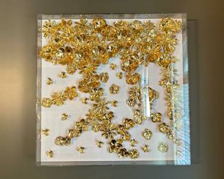 Gold Flora Foil Wall Art (2)