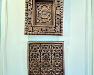carved wood wall decor