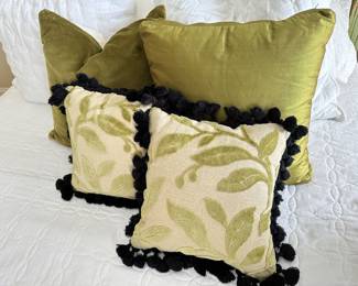 Green pillows