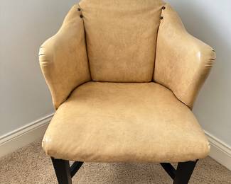 tan leather chair