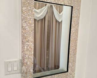 Mother of Pearl inlay frame mirror