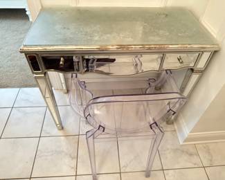 mirrored vanity