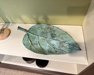 large metal leaf