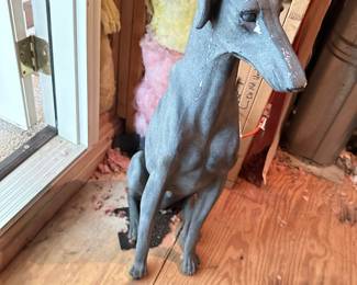 large dog statue (pair)