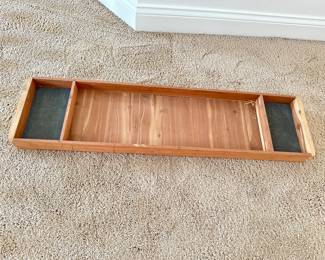 large wood tray