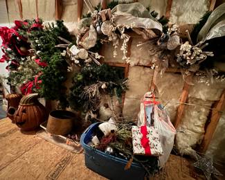 large garland and wreath