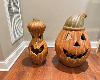 large ceramic pumpkins
