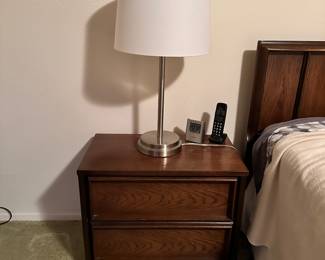 Nightstand and Lamp