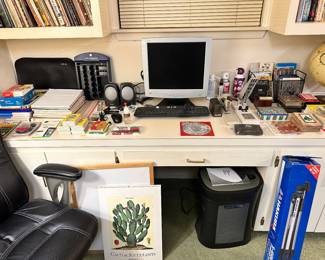 Office Supplies, Monitor, Keyboard, Speakers, Shredder