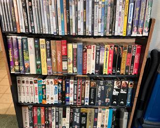 DVDs, VHSs