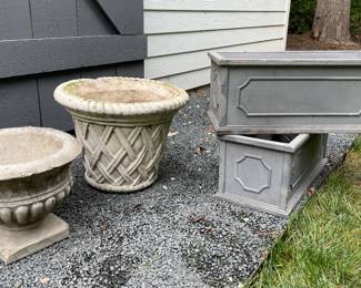 Cast Stone Pots & Faux Concrete Planters.