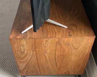 Room & Board Two-Drawer Media Console with Gun Metal Frame - 2 Available. Each Measures 48" x 17" D x 18" H. Photo 2 of 4.