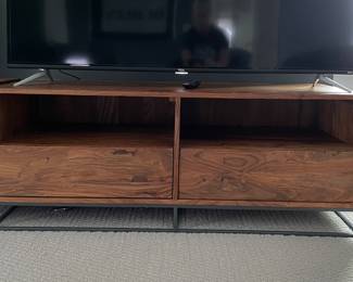 Room & Board Two-Drawer Media Console with Gun Metal Frame - 2 Available. Each Measures 48" x 17" D x 18" H. Photo 1 of 4.