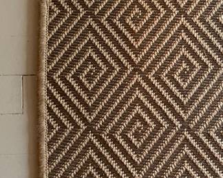Custom Diamond Pattern Natural Fiber Rug. Measures 7' x 2' 3." Photo 1 of 2.