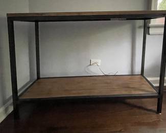 Room & Board Wood & Gun Metal Console. Measures 48" W x 14" D x 32" H. Photo 1 of 4.