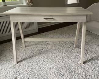 Grey "Washed" Writing Desk / Occasional Table. Measures 42" W x 20" D x 30" H. Photo 1 of 3.