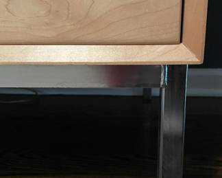 Create & Barrel Wardrobe / Clothing Armoire with Metal Frame. Measures 40" W x 24" D x 68" H. Photo 2 of 2.