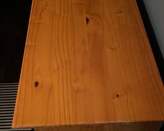 Crate & Barrel Oak Bureau. Measures 51" W x 18.5" D x 33" H. Photo 2 of 3.