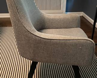 Upholstered Swivel Desk Chair. Photo 2 of 3.