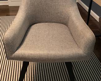 Upholstered Swivel Desk Chair. Photo 1 of 3.