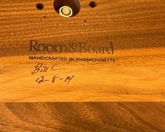 Room & Board Turned Martini Table Signed By Artist. Measures 14" D x 22" H. Photo 1 of 3.