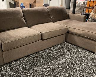 Room & Board Two-Piece, Right Facing Chaise Sofa. Measures 102" W x 68" D. Photo 2 of 3.