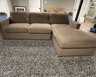 Room & Board Two-Piece, Right Facing Chaise Sofa. Measures 102" W x 68" D. Photo 1 of 3.