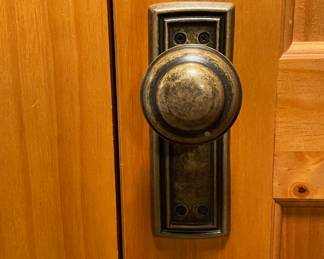 Vintage Oak Storage Cabinet. Measures 40" W x 68" D x 22" D. Photo 2 of 3.