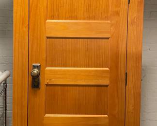 Vintage Oak Storage Cabinet. Measures 40" W x 68" D x 22" D. Photo 1 of 3.