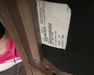 McGuire Leather Seat Upholstered Chair in Grey Dove - 3 Available. Each Measures 19" W x 20" D with 19" Seat Height. EXCELLENT DESK CHAIRS! Photo 4 of 4.