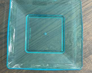 Set of 6 Acrylic Cobalt Blue Salad & 6 Dinner Plates.