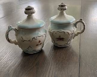 Porcelain Cream & Sugar Set. Photo 1 of 2.