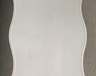 A Simply Done Design & Interiors Custom-Designed Cocktail Table In White Lacquer Finish. Measures 51" W x 31" D x 19" H. Photo 2 of 3.